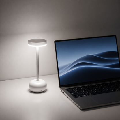 Steel Bistro – Rechargeable Table Lamp