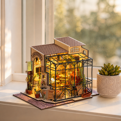 Flower Shop – DIY Miniature Flower Shop Kit with LED