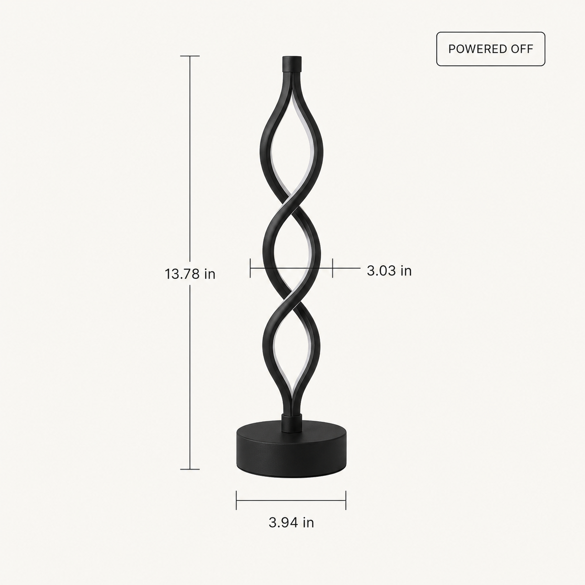 
Silk Ribbon – Color-Changing Metal Desk Lamp