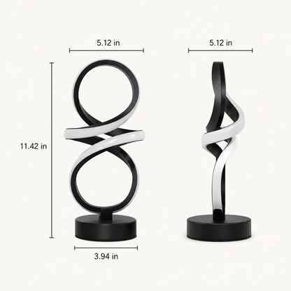 Infinity Swirl – Spiral LED Table Lamp