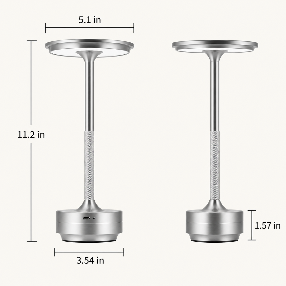 Cordless Bistro – Rechargeable Touch Table Lamp