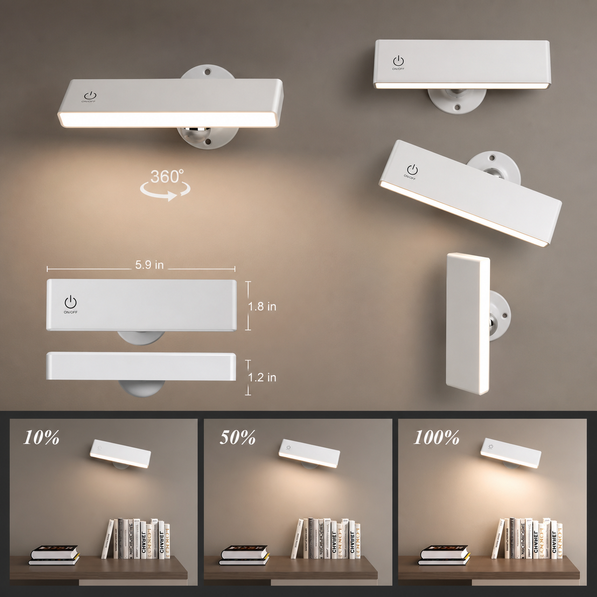 
Wall Pebble – Rechargeable Magnetic Wall Lamp
