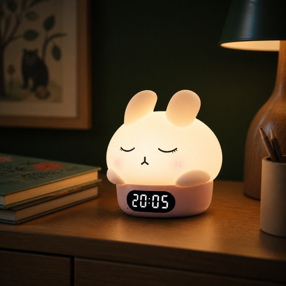 ObiHoppy – Silicone Bunny Alarm Clock & Night Lamp