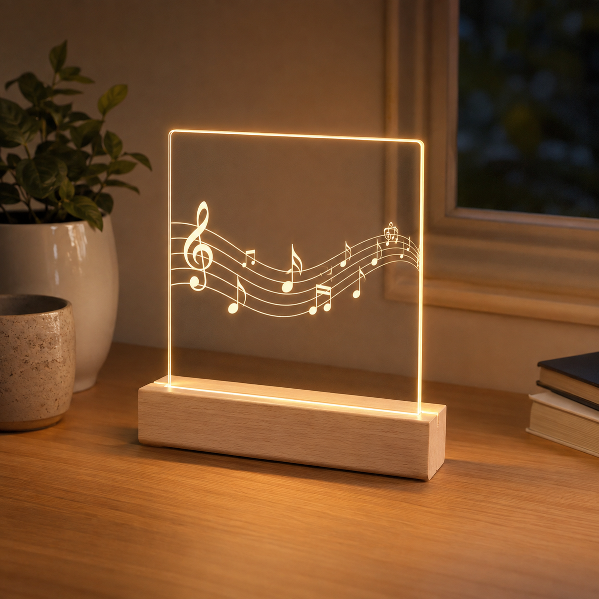 Our Song – Custom Music Plaque Lamp