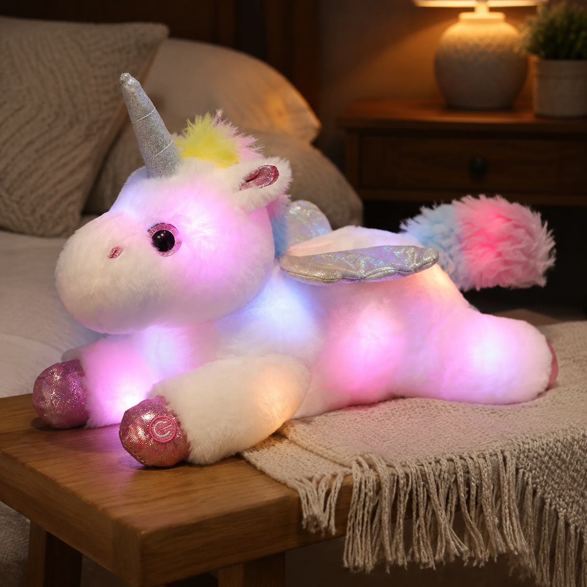 ObiSparkle – LED Light-Up Unicorn Plush Toy