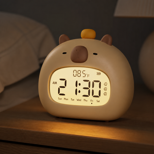 ObiTick – Animal Alarm Clock & Night Lamp - nighttime view