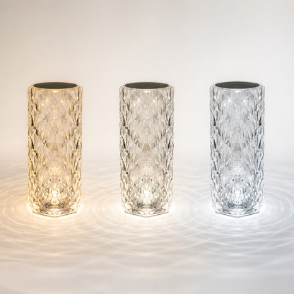Crystal Rose – Rechargeable 16-Color Bedside Lamp