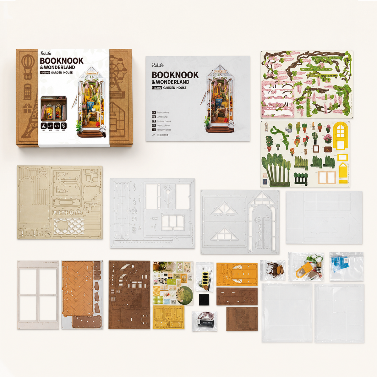 
Garden Shed – DIY Book Nook Kit with Lights