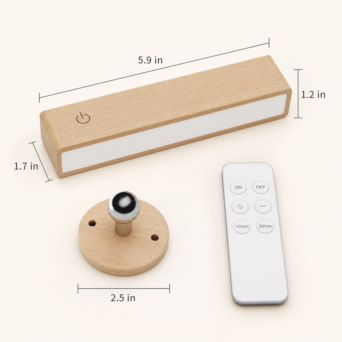 
Beech Line – Beech Wood Magnetic Wall Lamp