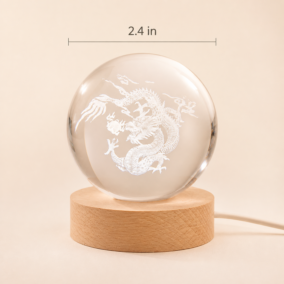 Zodiac Crystal – Engraved Crystal Ball Lamp