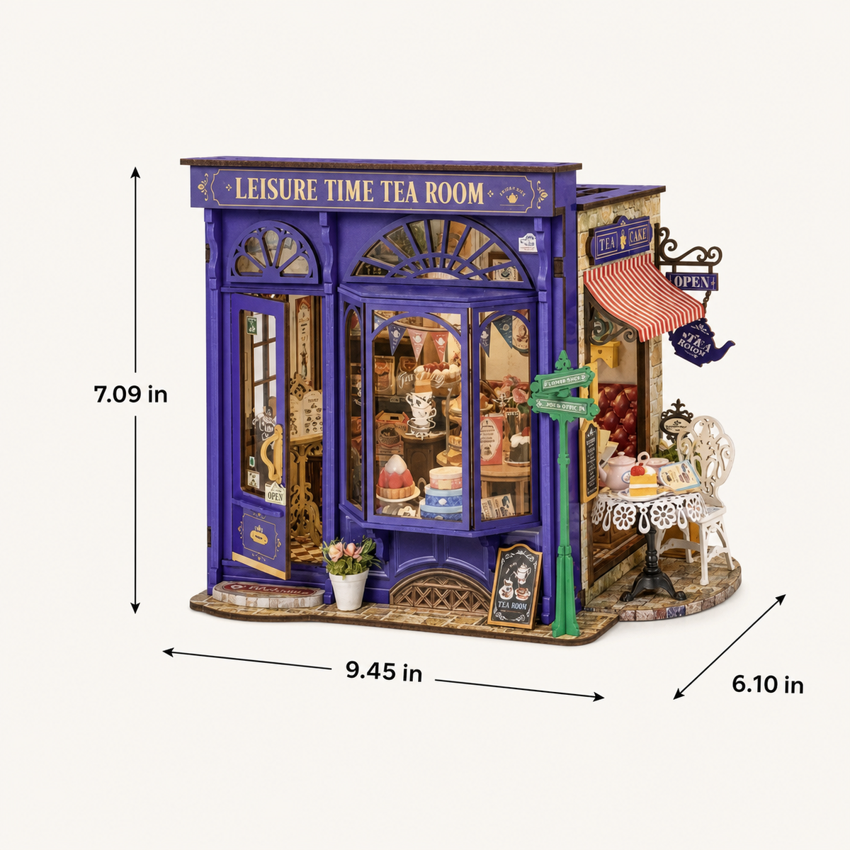 
Tea Room – DIY Miniature Tea House Kit with Lights