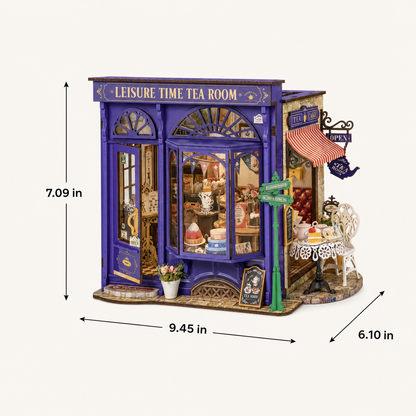 Tea Room – DIY Miniature Tea House Kit with Lights