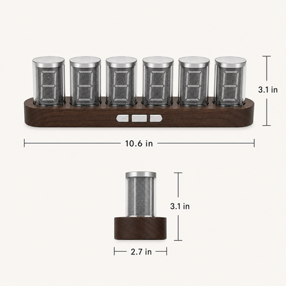 Nixie Clock – RGB Digital Tube-Style Desk Clock