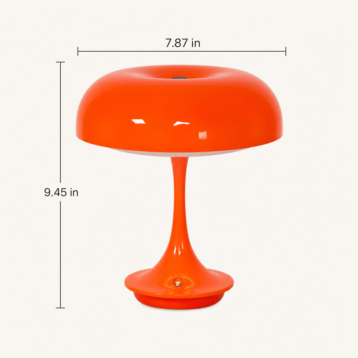 
Tangerine Dream – Dimmable USB Mushroom Table Lamp