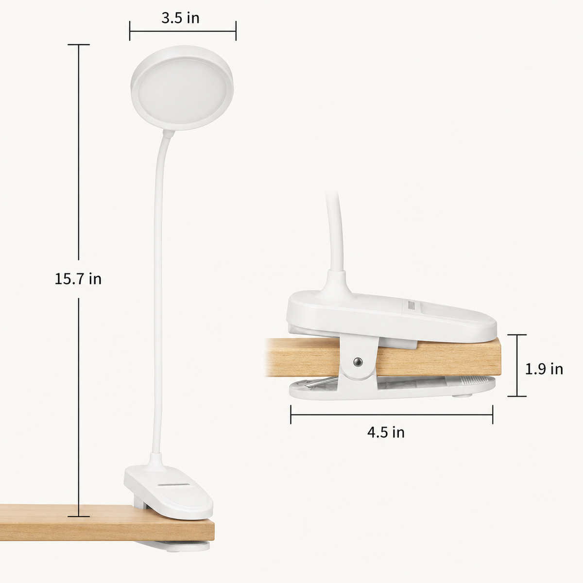 Clip Reader – Clip-On Desk Reading Lamp