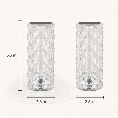 Crystal Rose – Rechargeable 16-Color Bedside Lamp