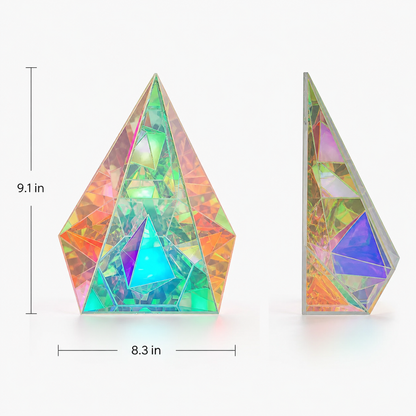 Hologram Prism – Decorative Acrylic Sculpture Lamp