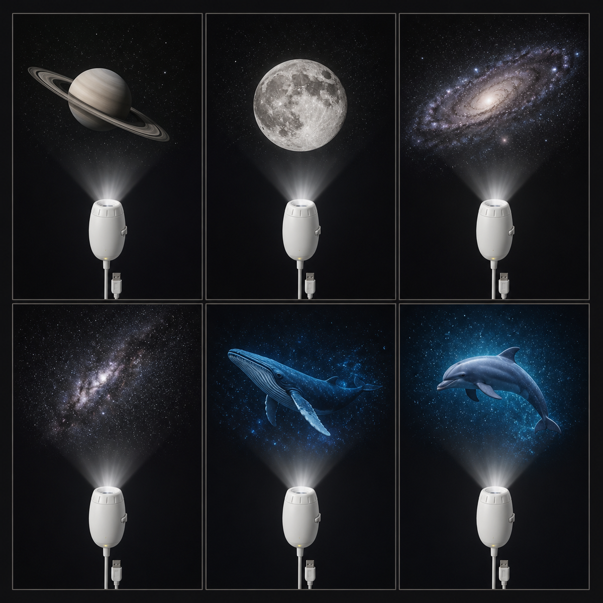 
Galaxy Duo – Mini Two-in-One Galaxy Lamp