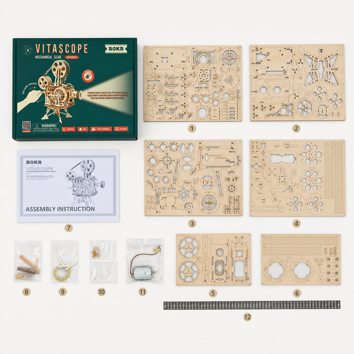 Silent Cinema – Wooden Film Projector Model Kit