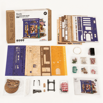 Tea Room – DIY Miniature Tea House Kit with Lights