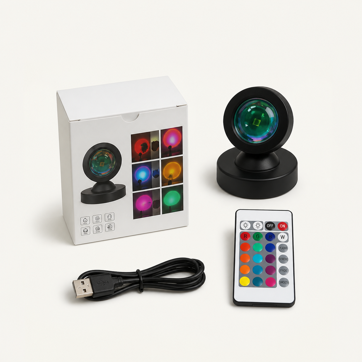 Mini Sunset – Compact Sunset Projection Lamp