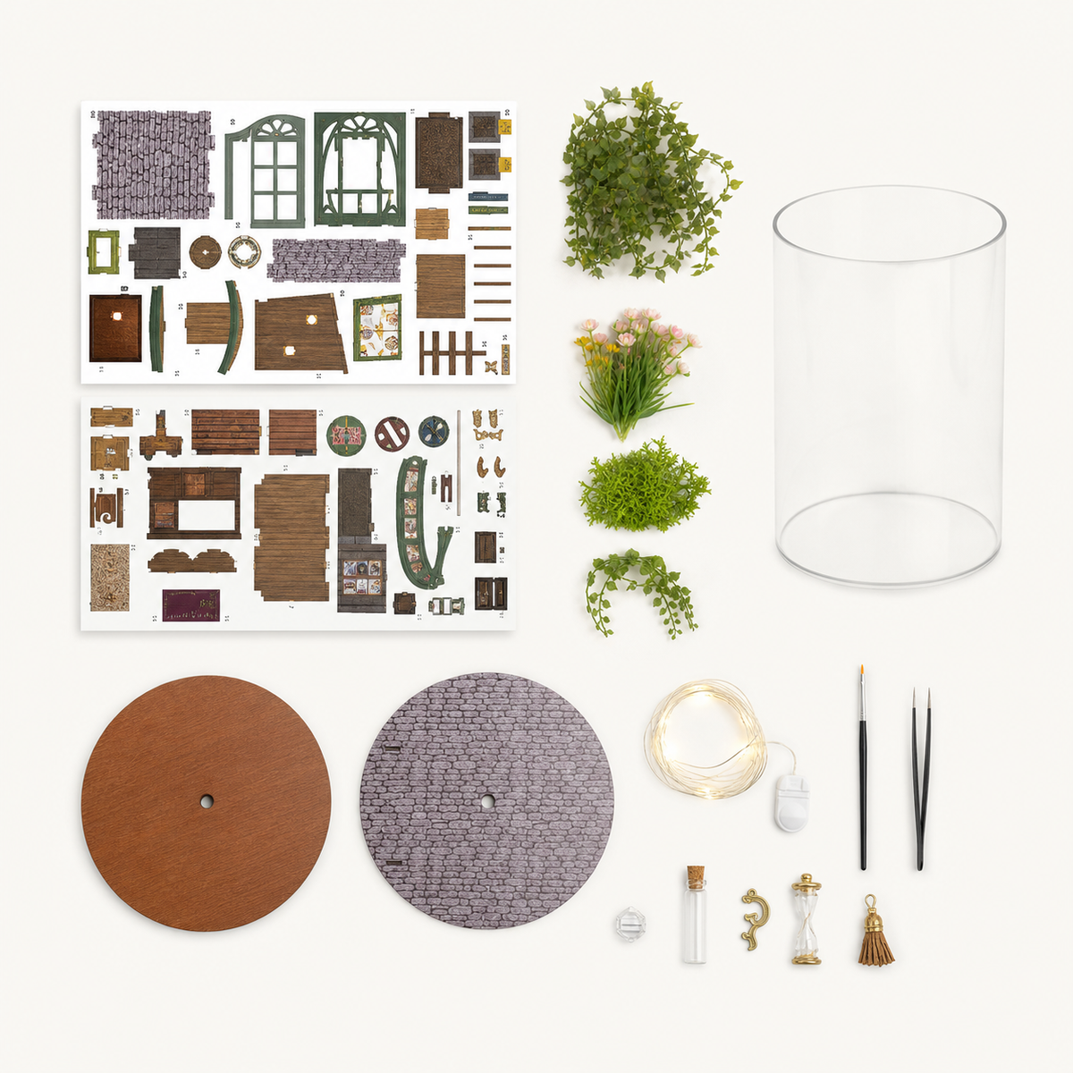 
Bottle House – DIY Miniature Dollhouse Bottle Kit
