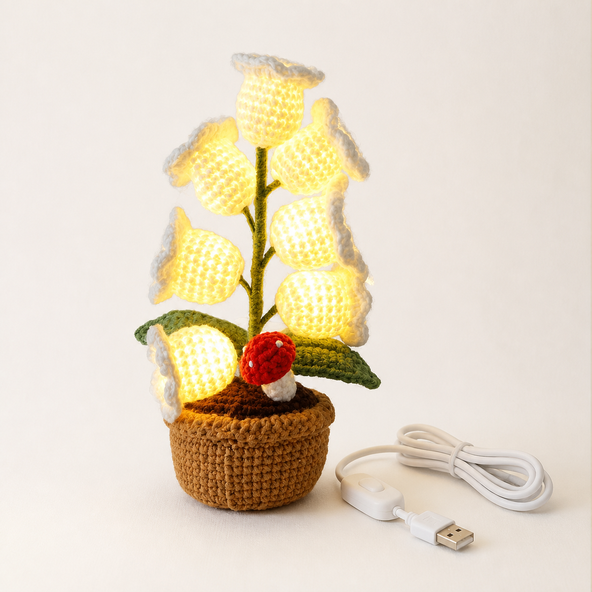 
Crochet Bloom – Crochet Orchid Lamp