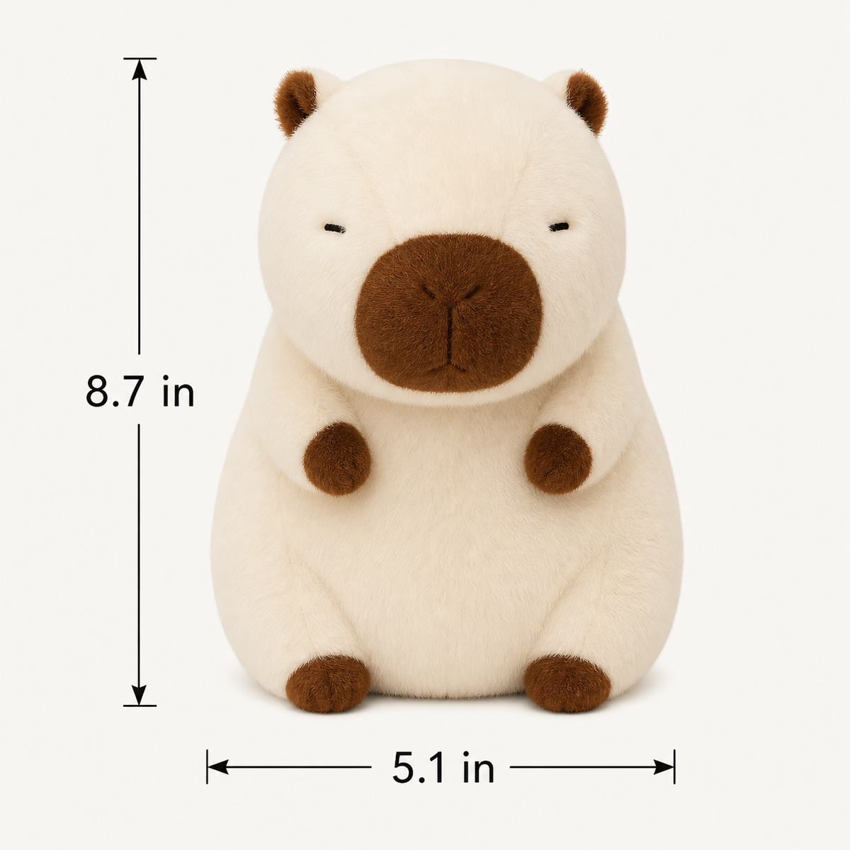
ObiCuddles – LED Light-Up Capybara Plush Toy
