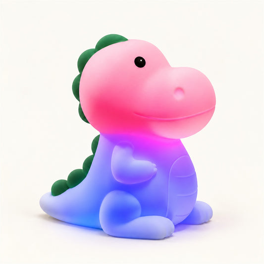 ObiAxolotl – Axolotl Night Lamp - RGB Dinosaur variant