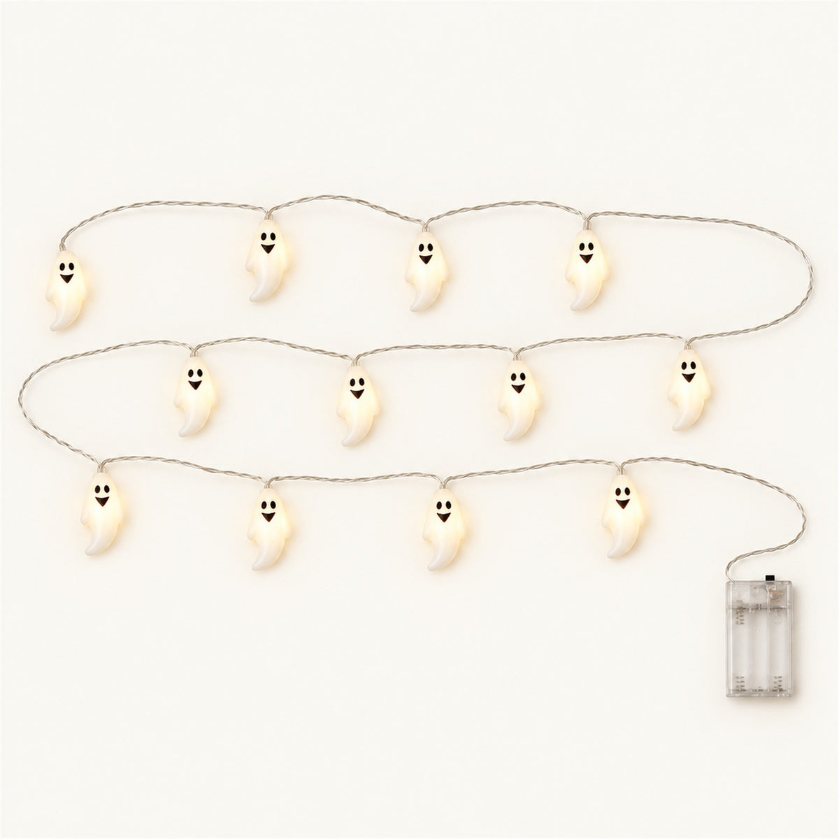 Cobweb Lights – Halloween LED String Lights - 4.9 ft Ghost variant
