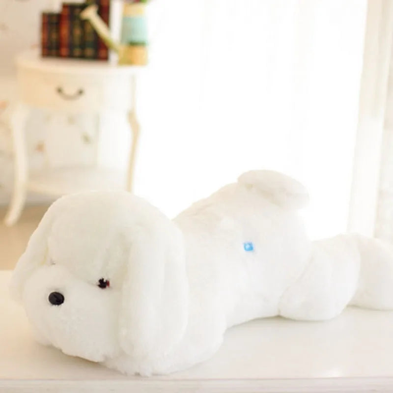 
PupGlow Kawaii Plush Dog Lamp - WHITE