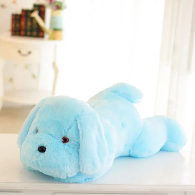 
PupGlow Kawaii Plush Dog Lamp - Blue
