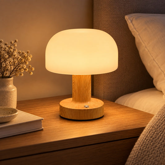 Petite Bistro – Rechargeable Dimmable Table Lamp - nighttime view