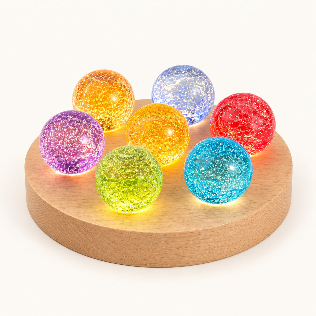 Glass Planet – Glass Planet Ball Lamp - 1.6 in · Set of 7 with Base (B) variant