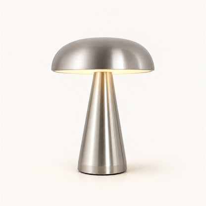 Golden Cap – Rechargeable Metal Mushroom Table Lamp