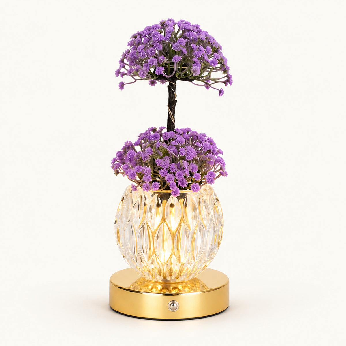 
Tulip Bouquet – Rechargeable Tulip Lamp - Purple Baby’s Breath variant