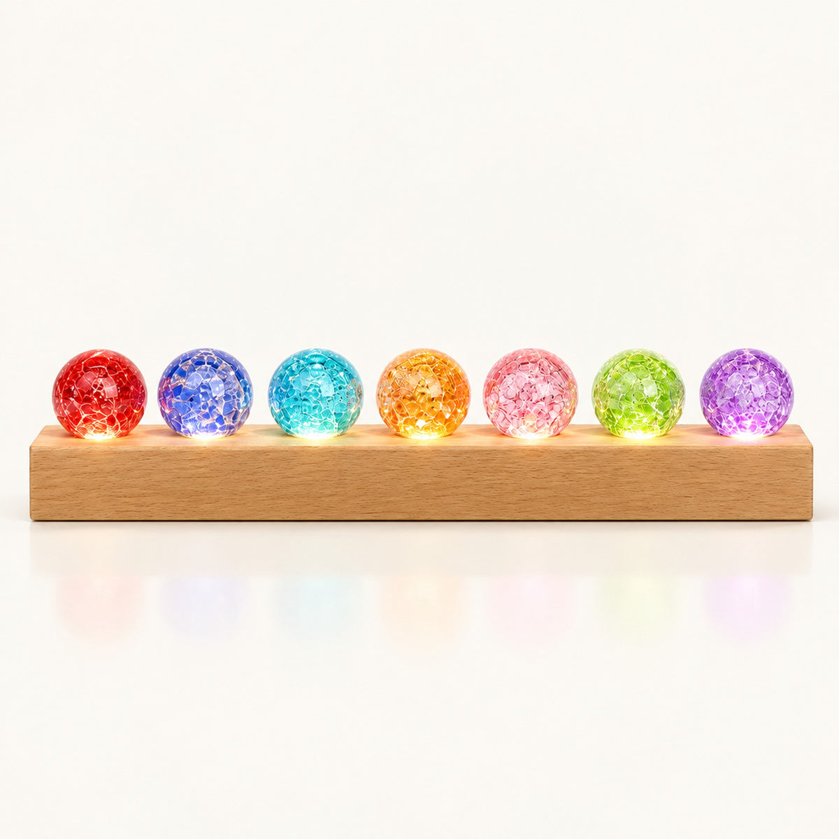 
Glass Planet – Glass Planet Ball Lamp - 1.6 in · Set of 7 with Base (A) variant