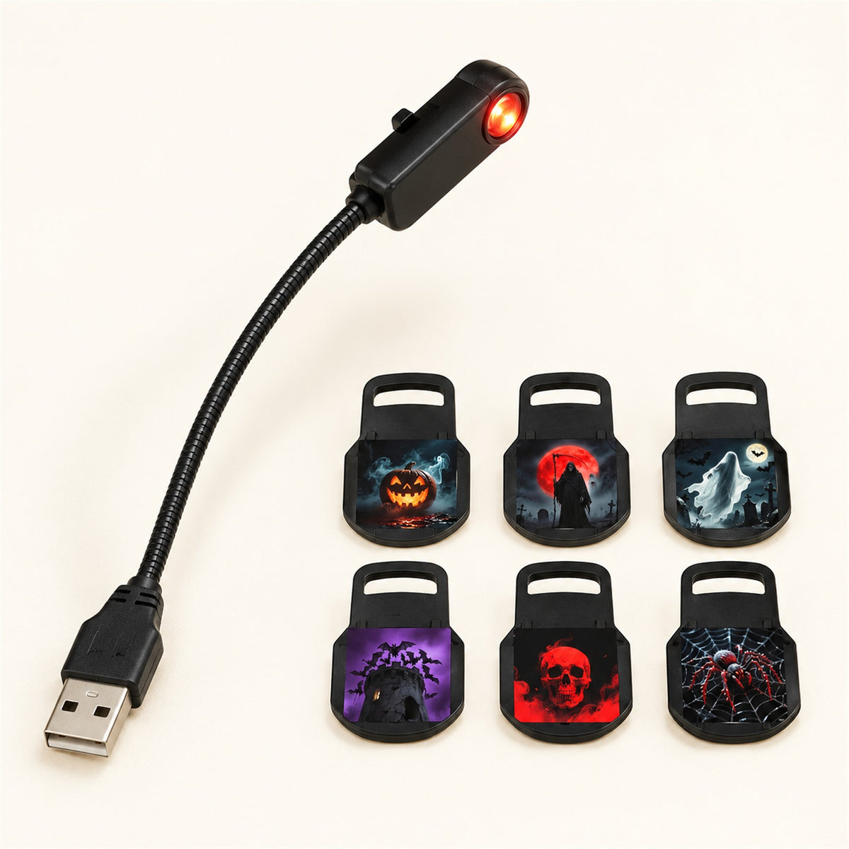 
Ghost Beam – Mini Halloween Projector Lamp - studio view