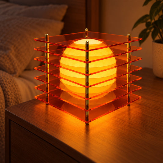 Lattice Cube – Rechargeable 16-Color Table Lamp