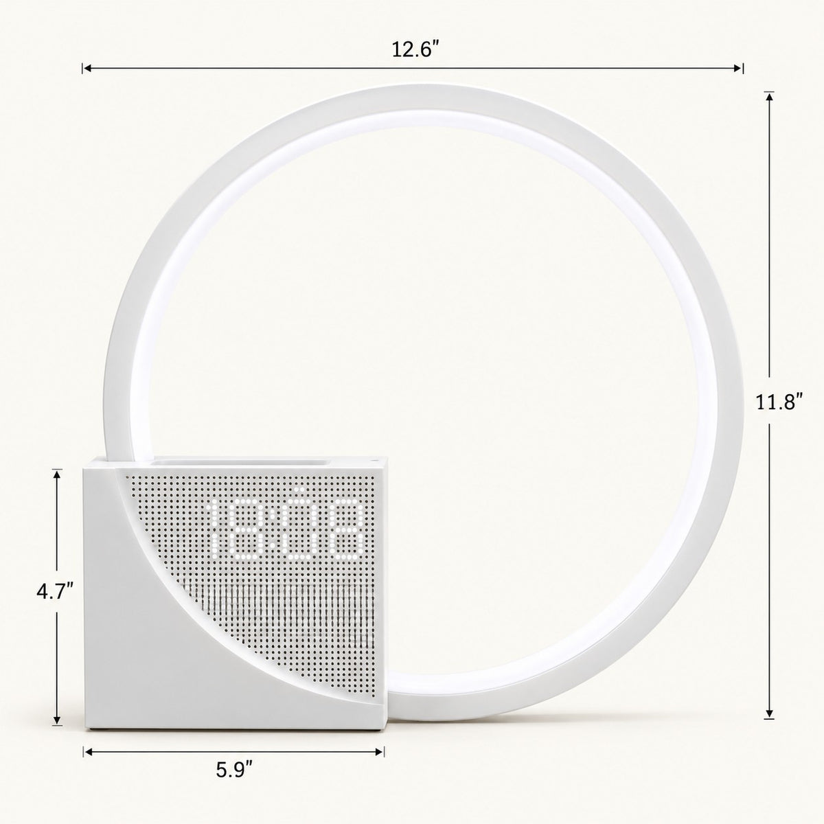 Calm Ring – Nature Sound Ring Lamp with Clock