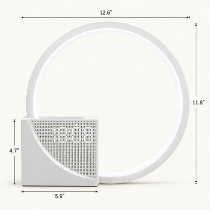Calm Ring – Nature Sound Ring Lamp with Clock