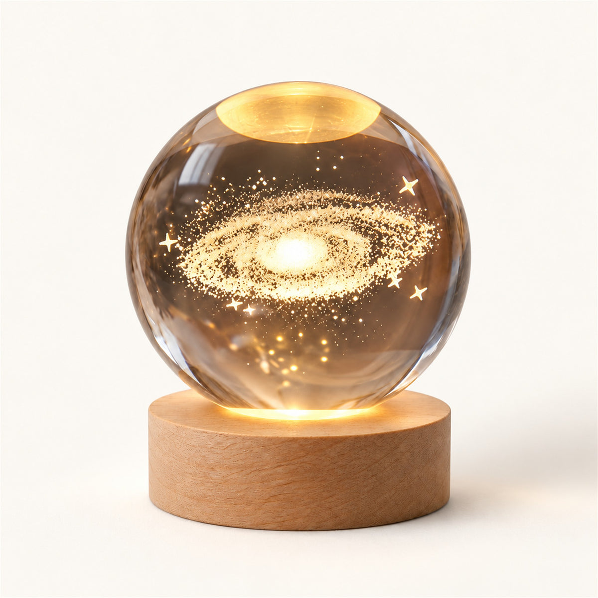 Solar System – Crystal Ball Space Lamp - Galaxy variant