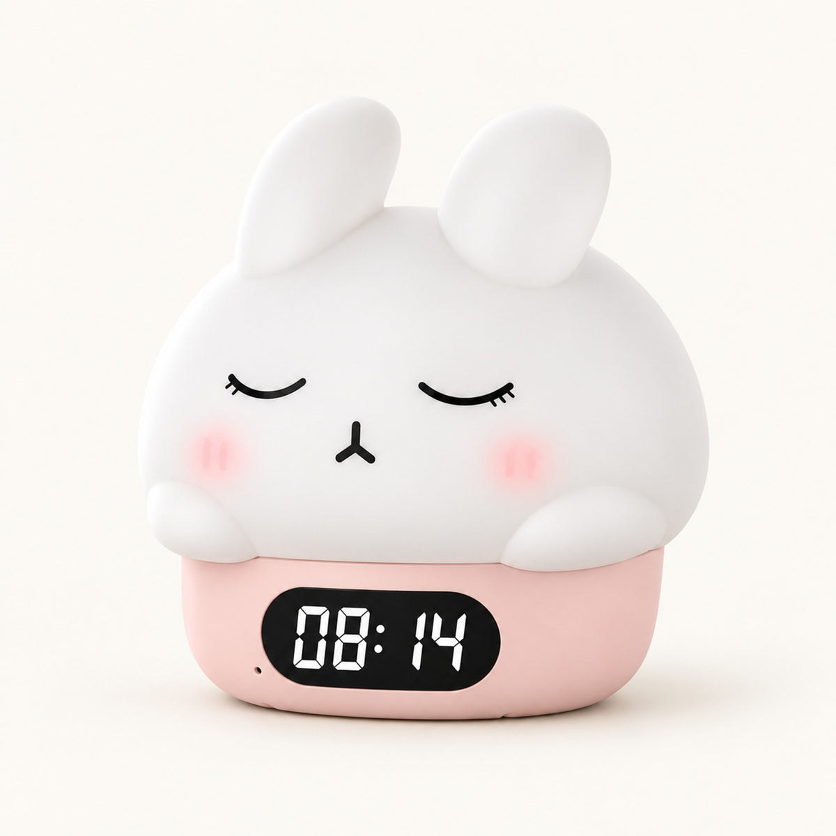 ObiSnooze – Duck & Bunny Timer Lamp - Blush Pink variant