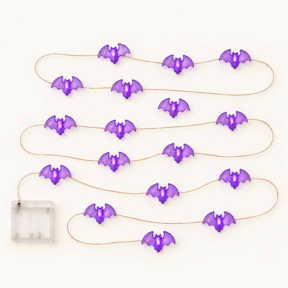 Cobweb Lights – Halloween LED String Lights - 3.3 ft Bat variant
