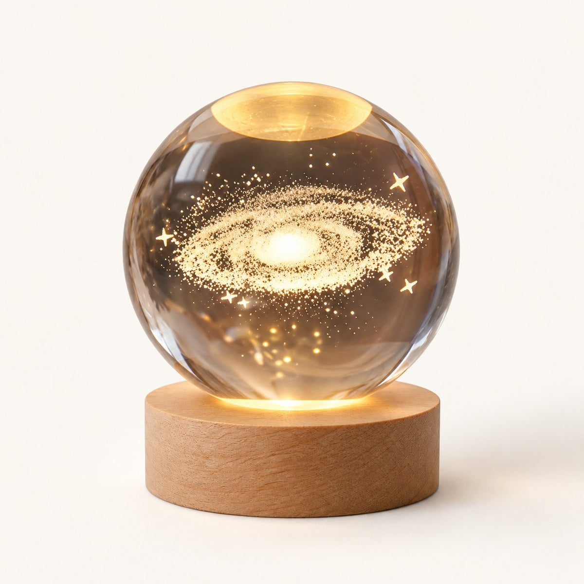 Solar System – Crystal Ball Space Lamp - Galaxy variant