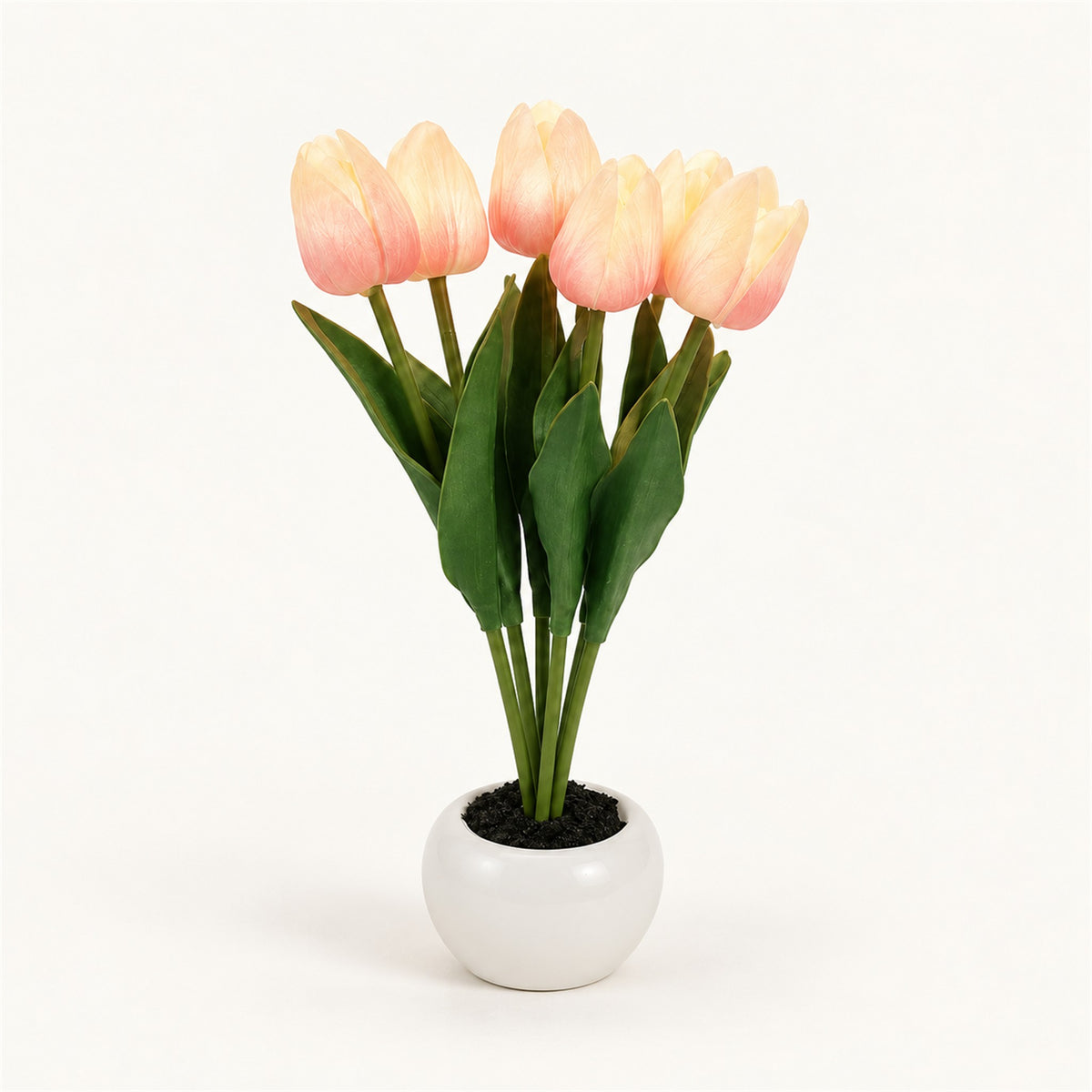 
Ceramic Tulips – Ceramic Tulip Lamp - Blush Bouquet variant