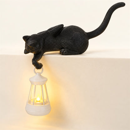 Lantern Cat – Cat Shelf Decor with Lantern Options