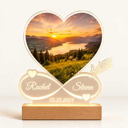 Our Song – Custom Music Plaque Lamp