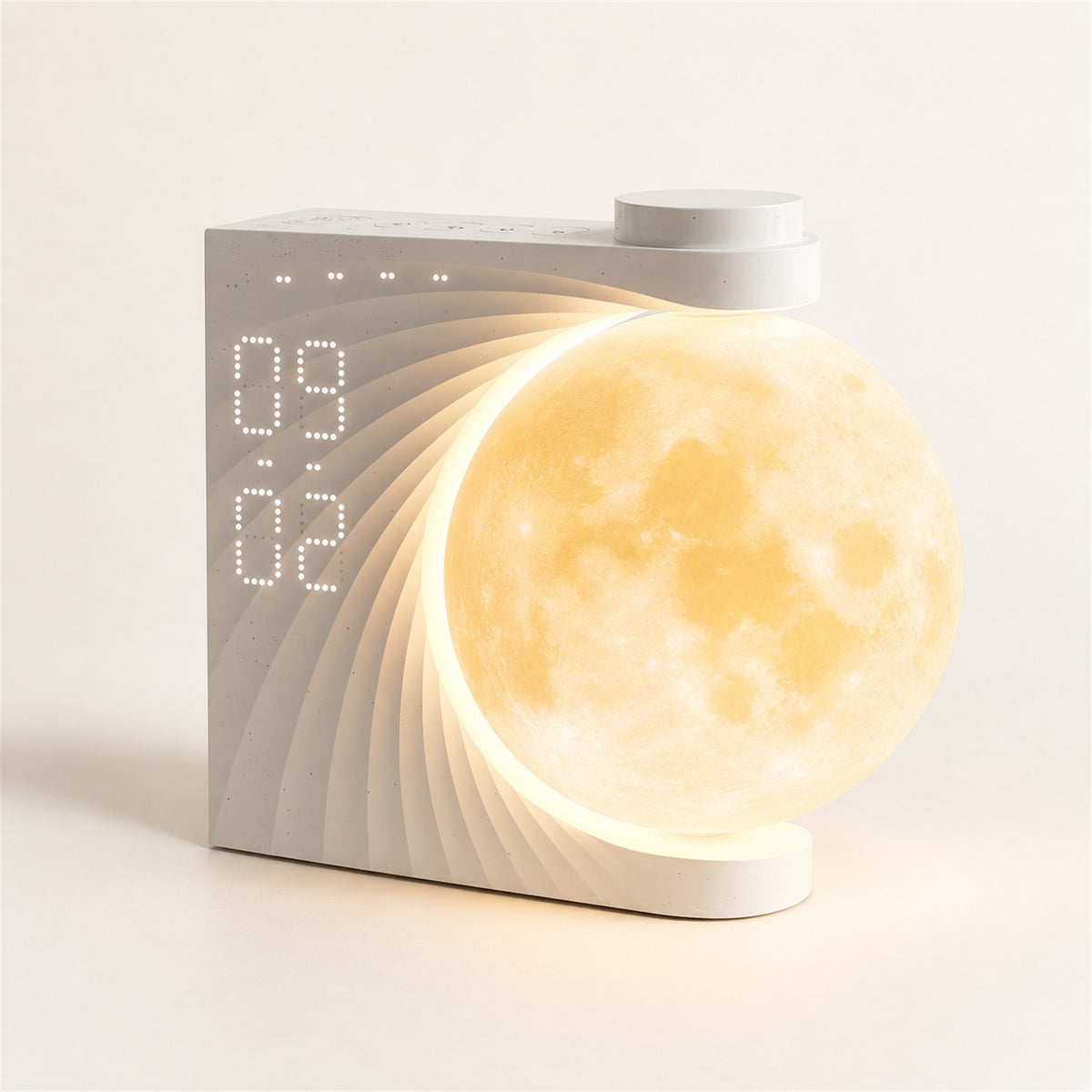 
Moonrise Clock – Sunrise Clock with Moon Lamp - White variant