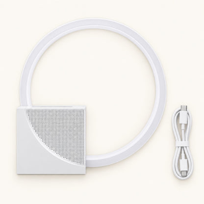 Calm Ring – Nature Sound Ring Lamp with Clock